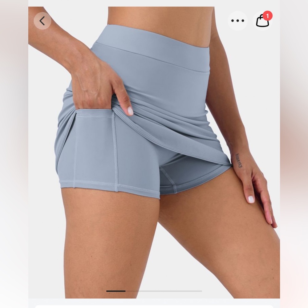 HALARA EVERYDAY GOLF SKIRT SNOWFLAKE BLUE